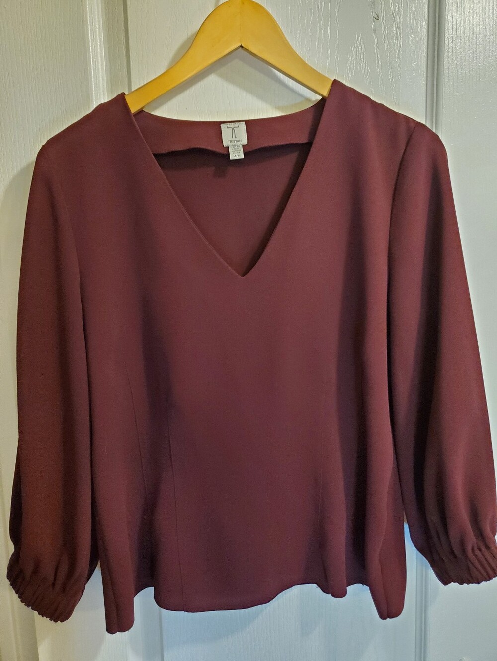 Tristan V-Neck Long Sleeve Blouse - *Please Read Description*